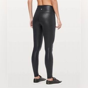 Lululemon wunder under foil leggings